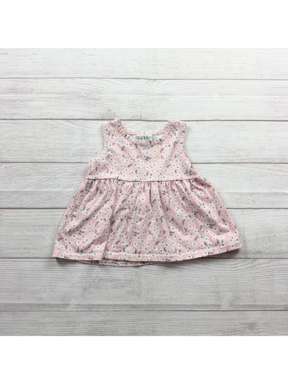 Nicole Miller Girls Sleeveless Floral Print Pink Top 4